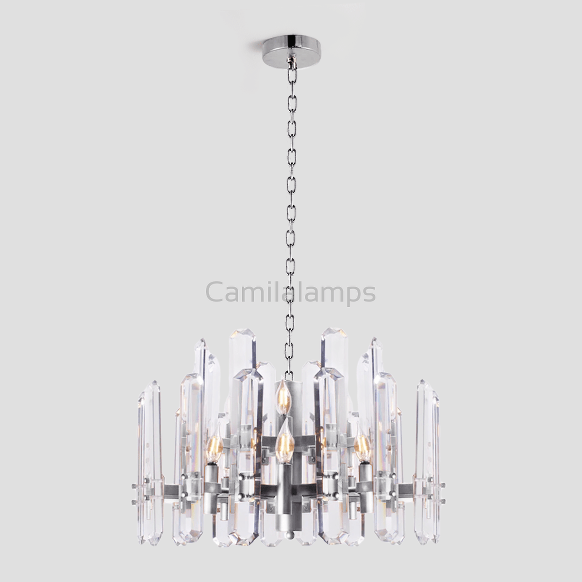 Isolde Crystal Round Chandelier - Camilalamps - CA - LI2024 - C5860
