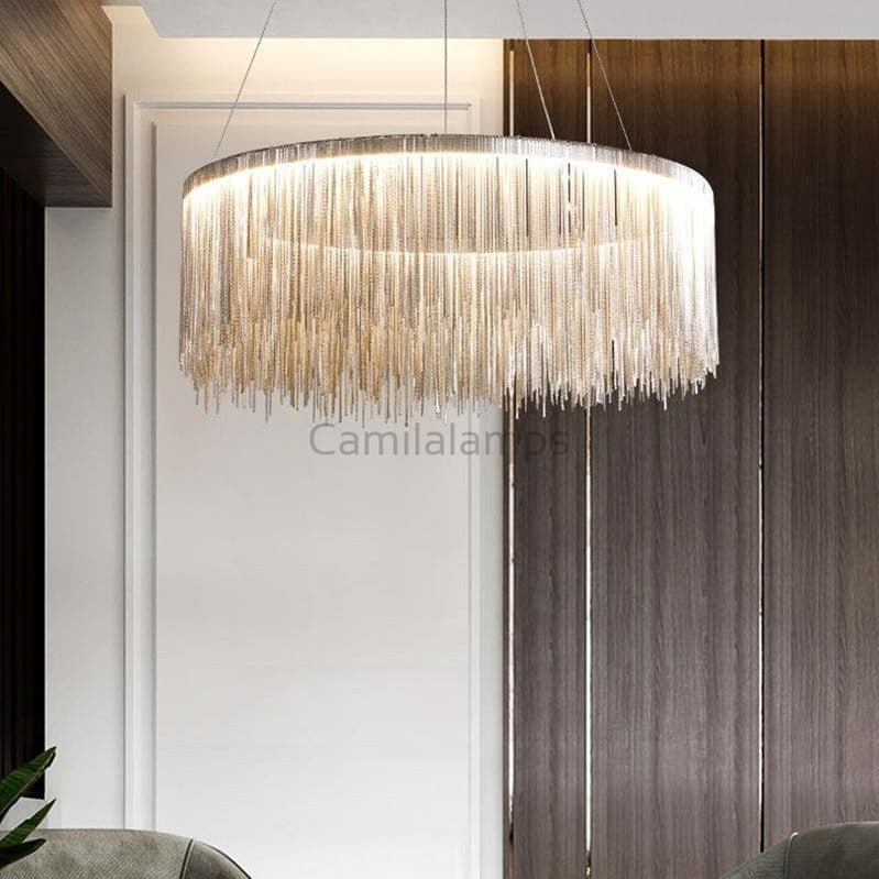 Alisa Aluminum Luxury Round Chandelier - Camilalamps - OL - AL1122 - C1931