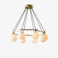 Miira Alabaster Chandelier with 3/6/8 heads - Camilalamps - Miira - 1606 - 3 hea - Brass - 1