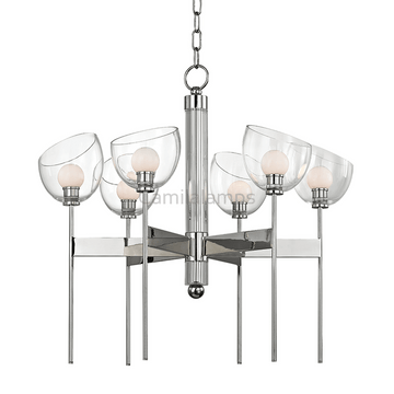 Davis 6 Light Chandelier - Camilalamps - 2806 - PN