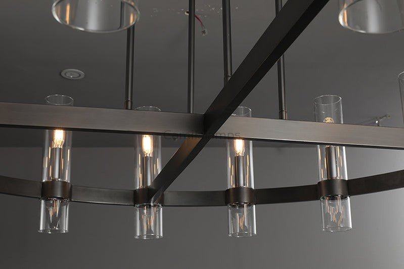 Ravelle Glass Round Chandelier 48" - Camilalamps - CA - CH20148 - 3