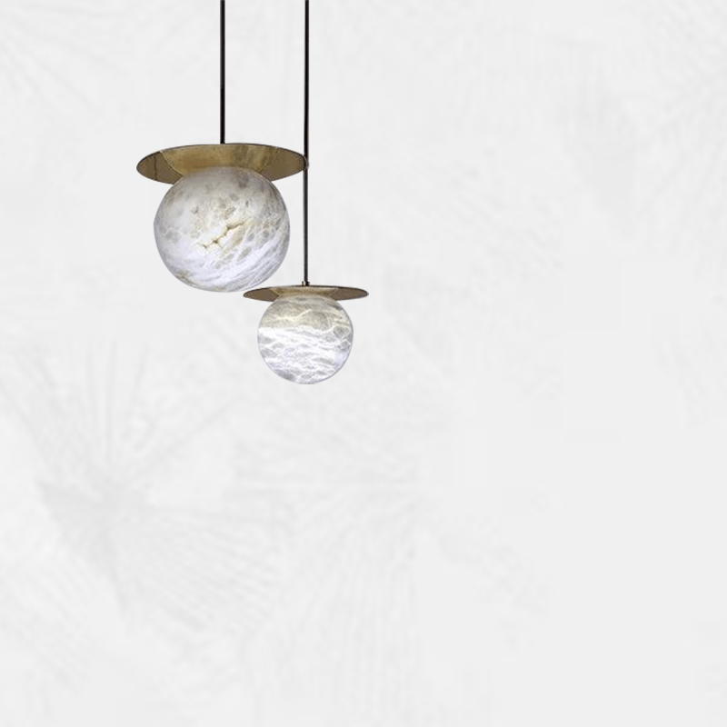 Culoud Spanish Alabaster Bedside Pendant - Camilalamps - CA - PEN256256