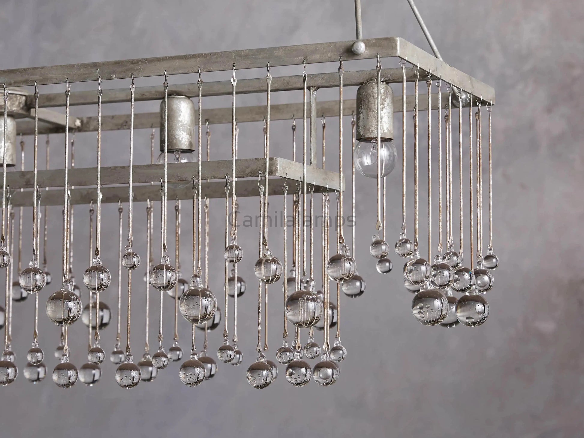 Aubrey Rectangular Chandelier 47''60'' - Camilalamps - CA - 636H402