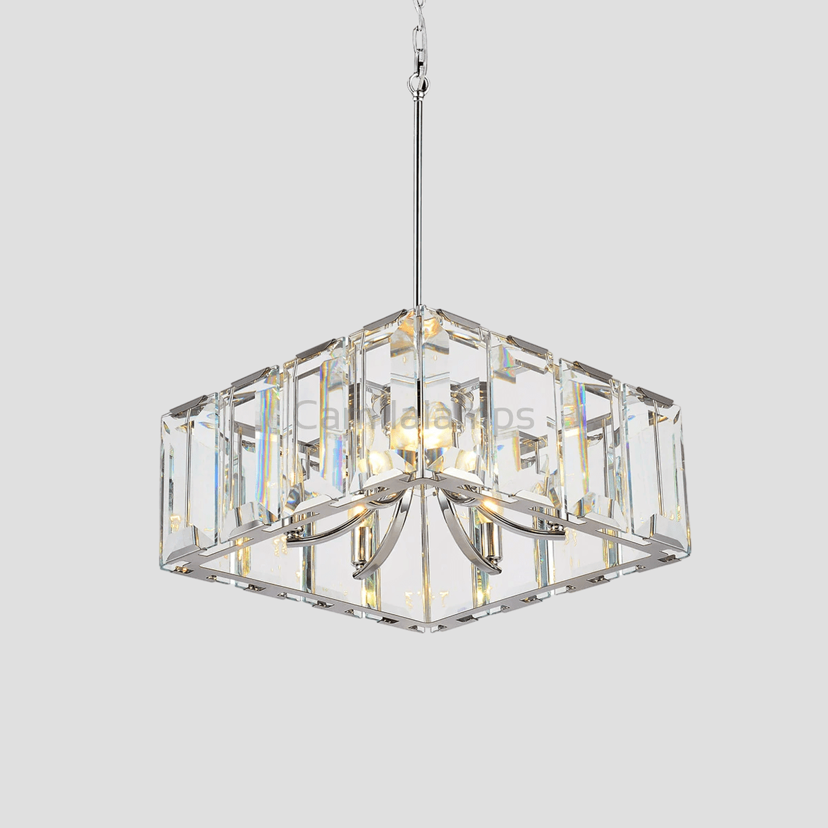Apricity Crystal Square Chandelier 24" - Camilalamps - CA - LI2024 - C5834
