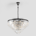 Falria Multi - Tier Clear/Smoke Crystal Round Chandelier - Camilalamps - CA - LI2024 - C5703