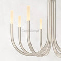 Roussel Modern Alabaster Chandelier 38'' - Camilalamps - Rouss - 1941 - Satin - 3