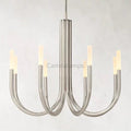 Roussel Modern Alabaster Chandelier 38'' - Camilalamps - Rouss - 1941 - Satin - 3
