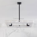 Modern Square Alabaster Chandelier - Camilalamps - Moder - 1311 - 1