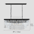 Falria 3 - Tier Crystal Rectangular Chandelier - Camilalamps - CA - LI2024 - C5705