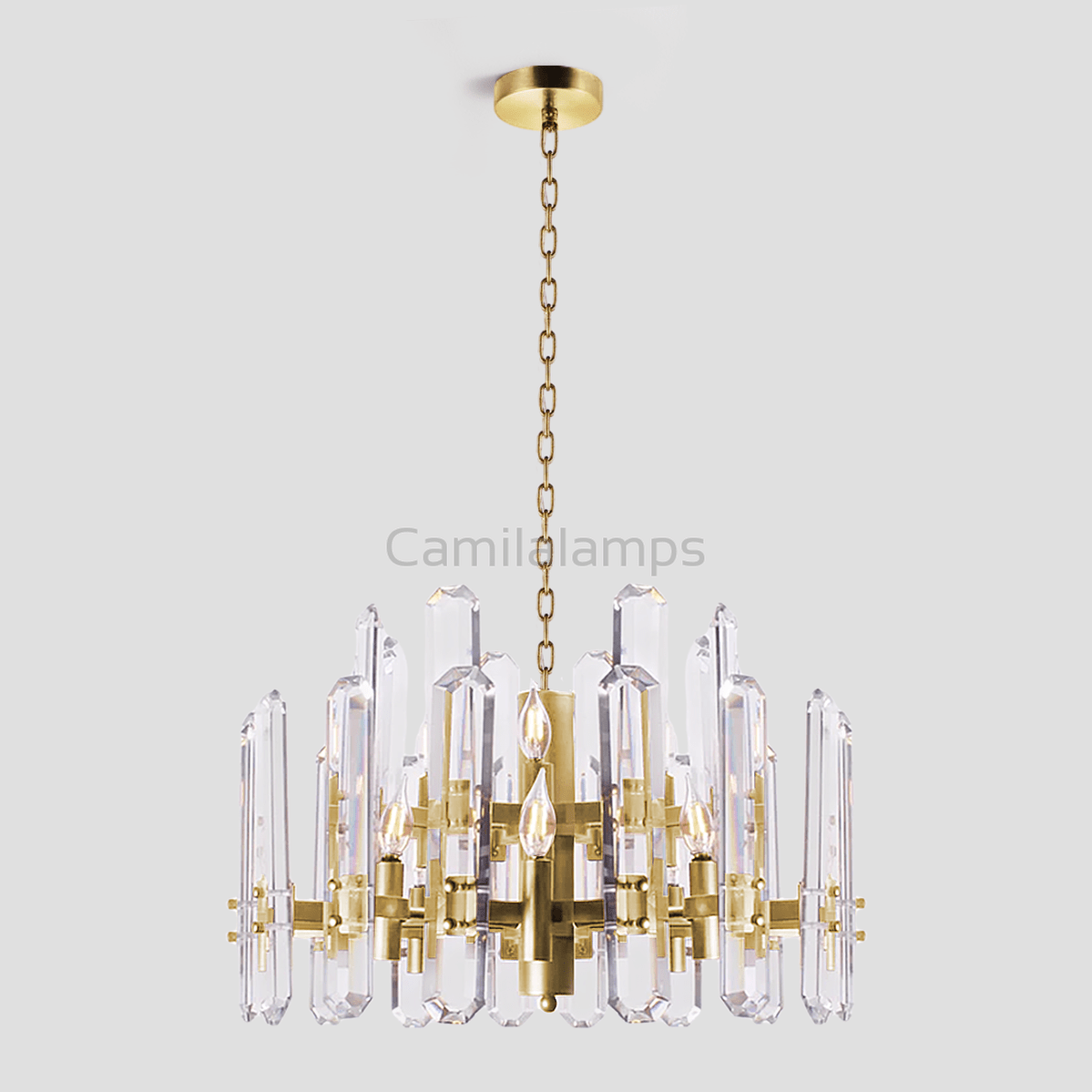 Isolde Crystal Round Chandelier - Camilalamps - CA - LI2024 - C5857
