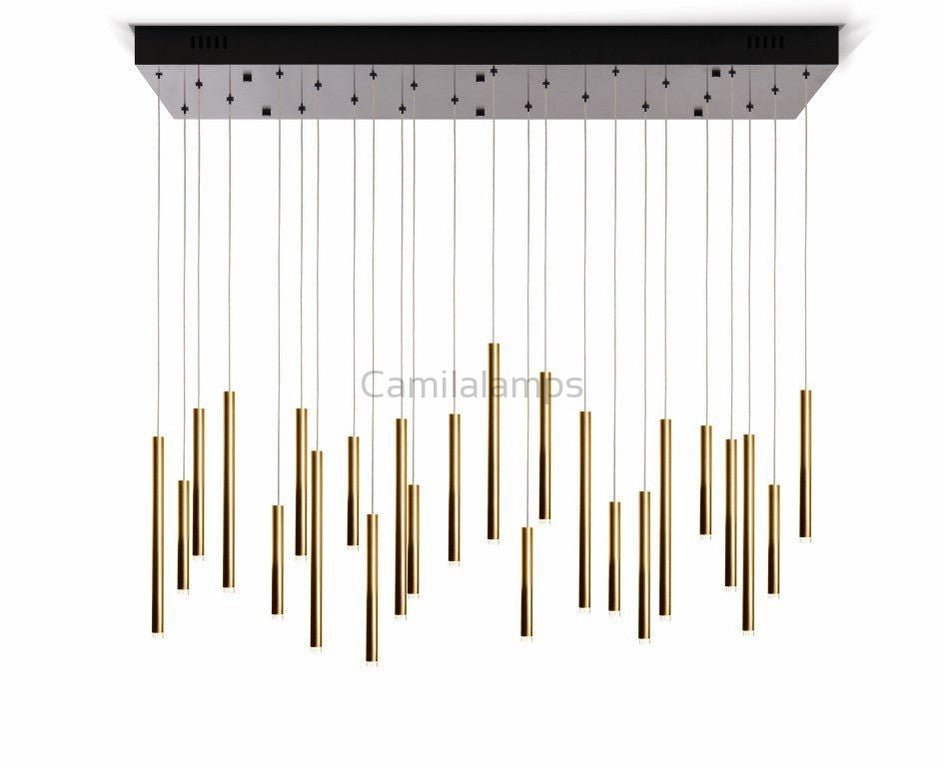Bellini Rectangular Tubular Pendant Light Chandelier - Camilalamps - STPL3222 - RC - 28