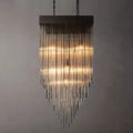 Cascade Glass Rectangular Chandelier 30