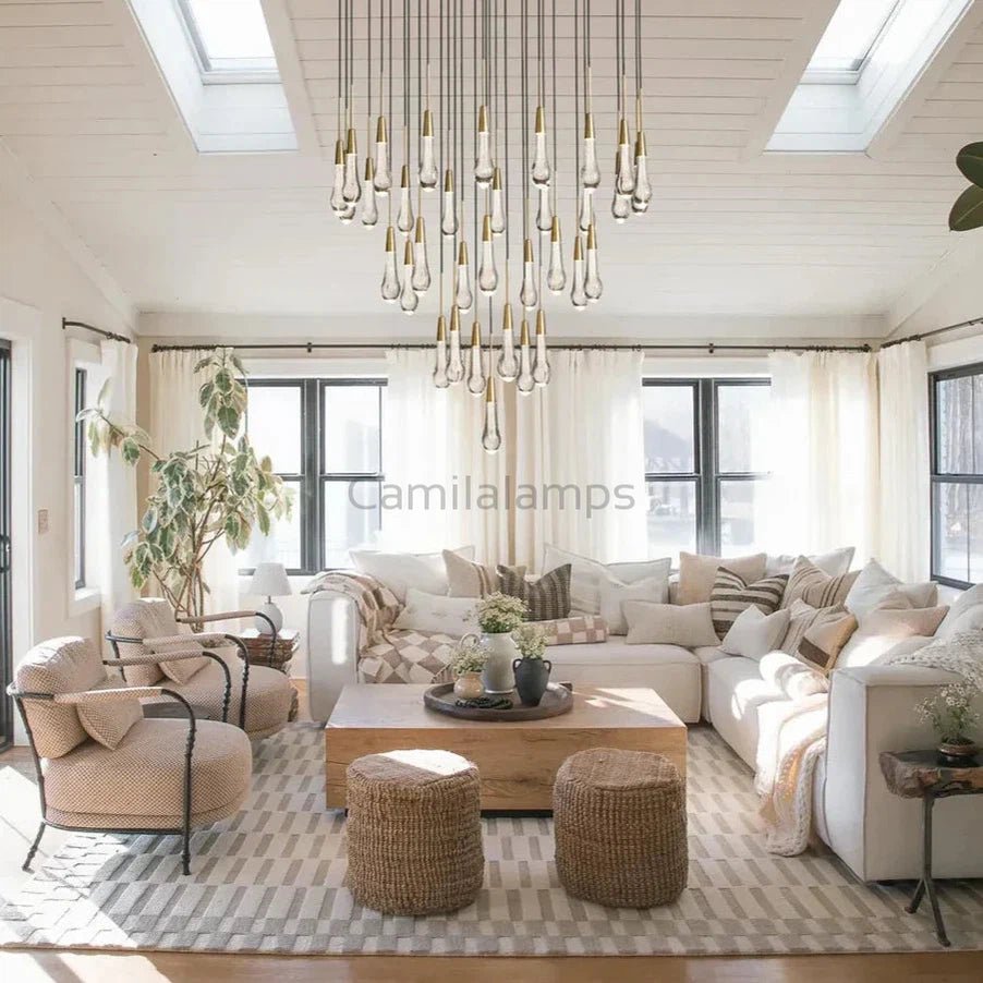 Solitaire Round Chandelier 17"24"36"58" - Camilalamps - SOLI36 - 3N