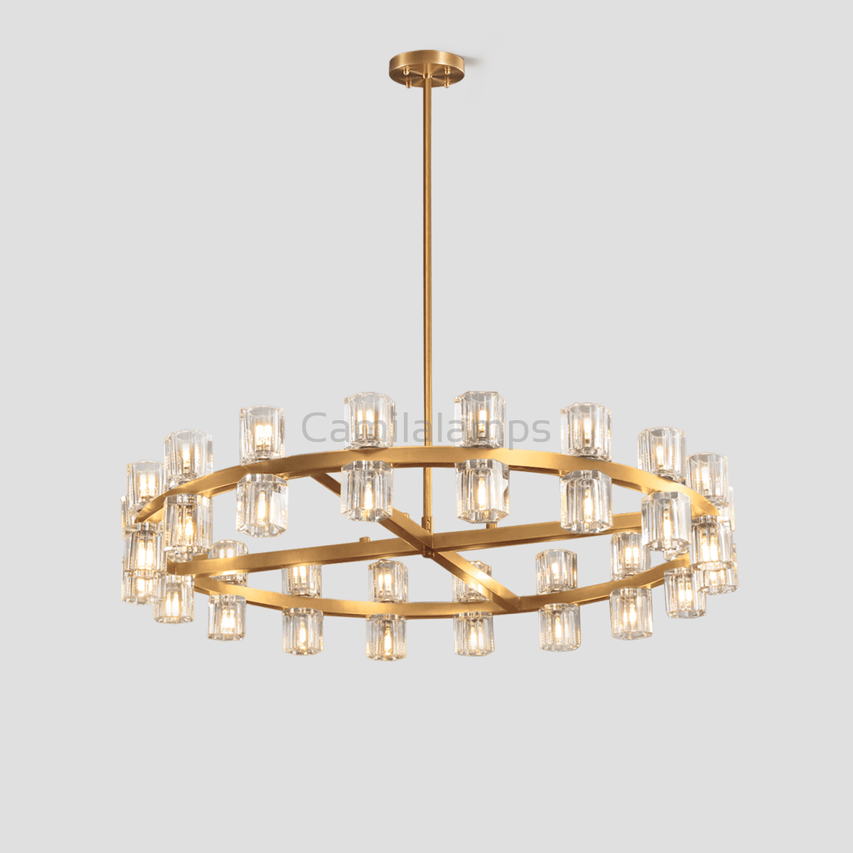 Arcachon Crystal Round Chandelier 36" - Camilalamps - CA - CH10236 - 2