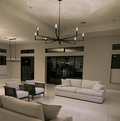 Thaddeas Hand - Forged Metal Linear Chandelier - Camilalamps - CAM1613