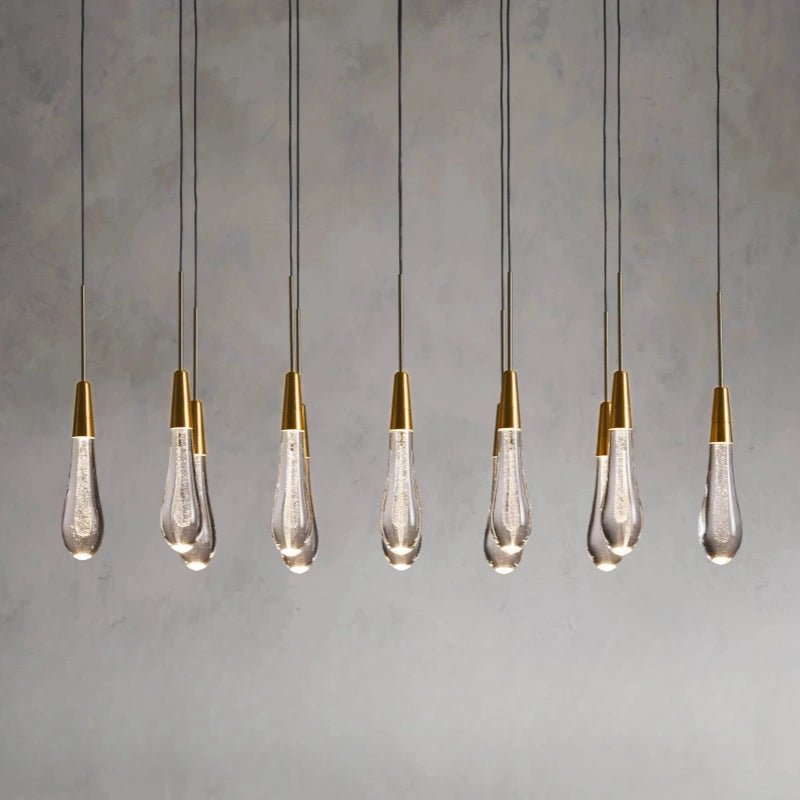 Solitaire Linear Chandelier 37"50"60"70"87"120" - Camilalamps - CAA - 10019A7