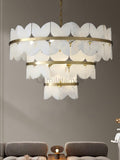 Alabaster Cloudscape Chandelier with 1/2 layer - Camilalamps - Alaba - 1709 - 3 lay - 7