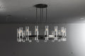 Ravelle Glass Round Chandelier 48