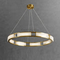 Qatar Alabaster Round Chandelier - Camilalamps - Qatar - 1418 - ? 31. - Brass - Warm - 5