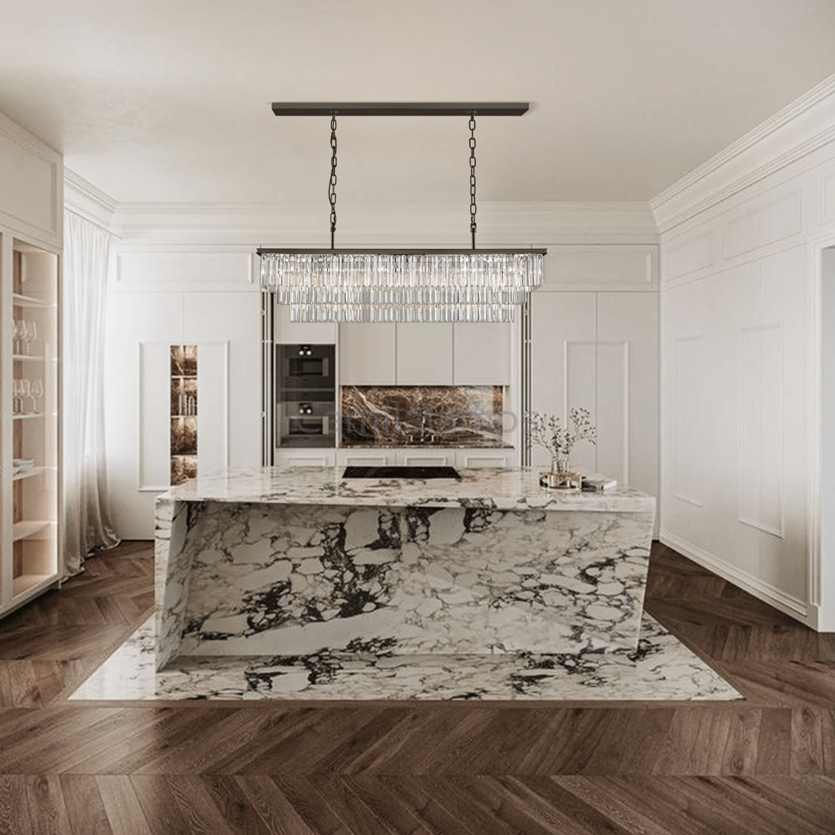 Falria 3 - Tier Crystal Rectangular Chandelier - Camilalamps - CA - LI2024 - C5705