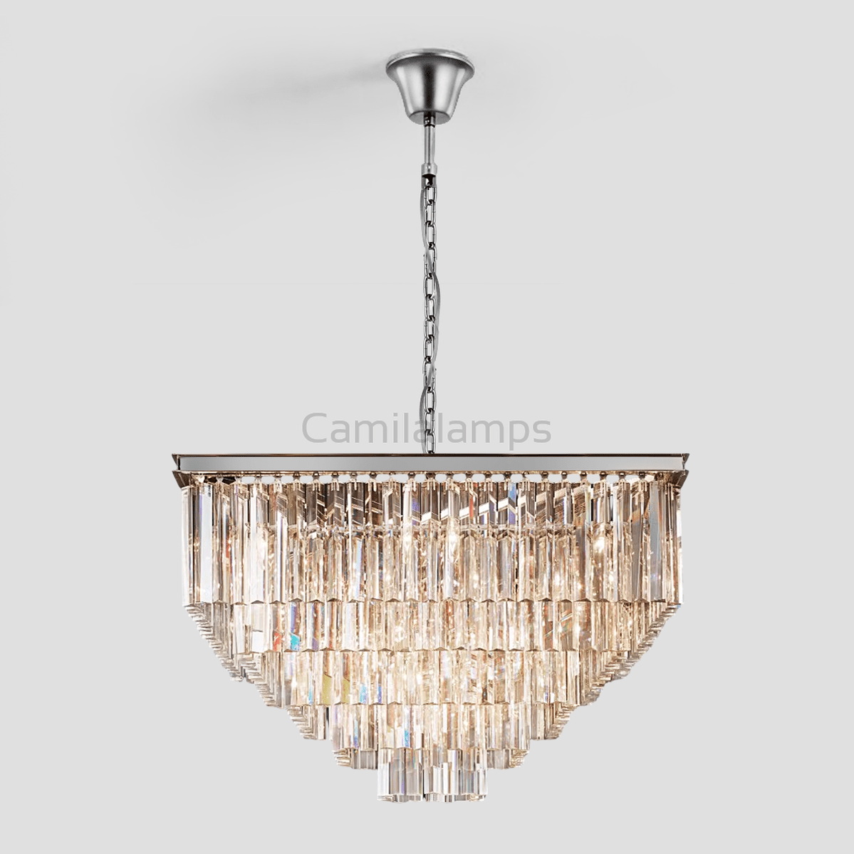 Falria 5 - Tier Crystal Square Chandelier - Camilalamps - CA - LI2024 - C5665