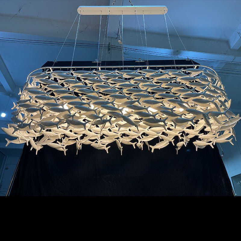 Porcelain Fish Shape Dining Table Chandelier - Camilalamps - CA - X - 14507