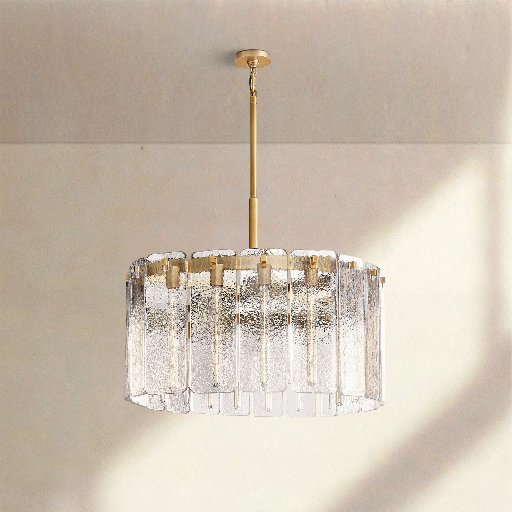 Calametta Glass Round Chandelier 36" 48" 60" - Camilalamps - CA-CALAM-GR-1