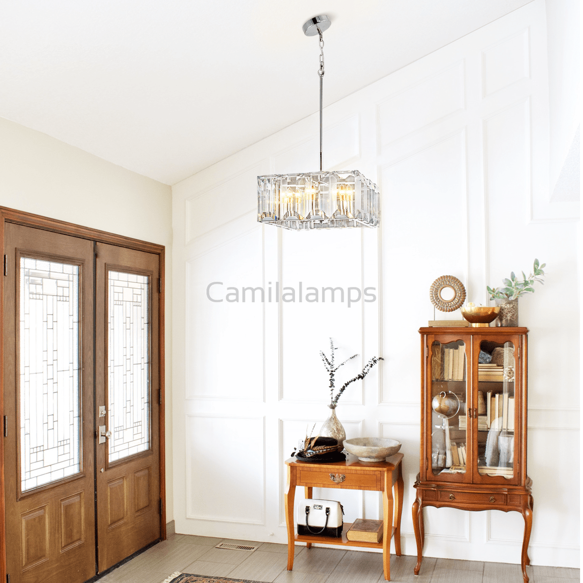 Apricity Crystal Square Chandelier 24" - Camilalamps - CA - LI2024 - C5834