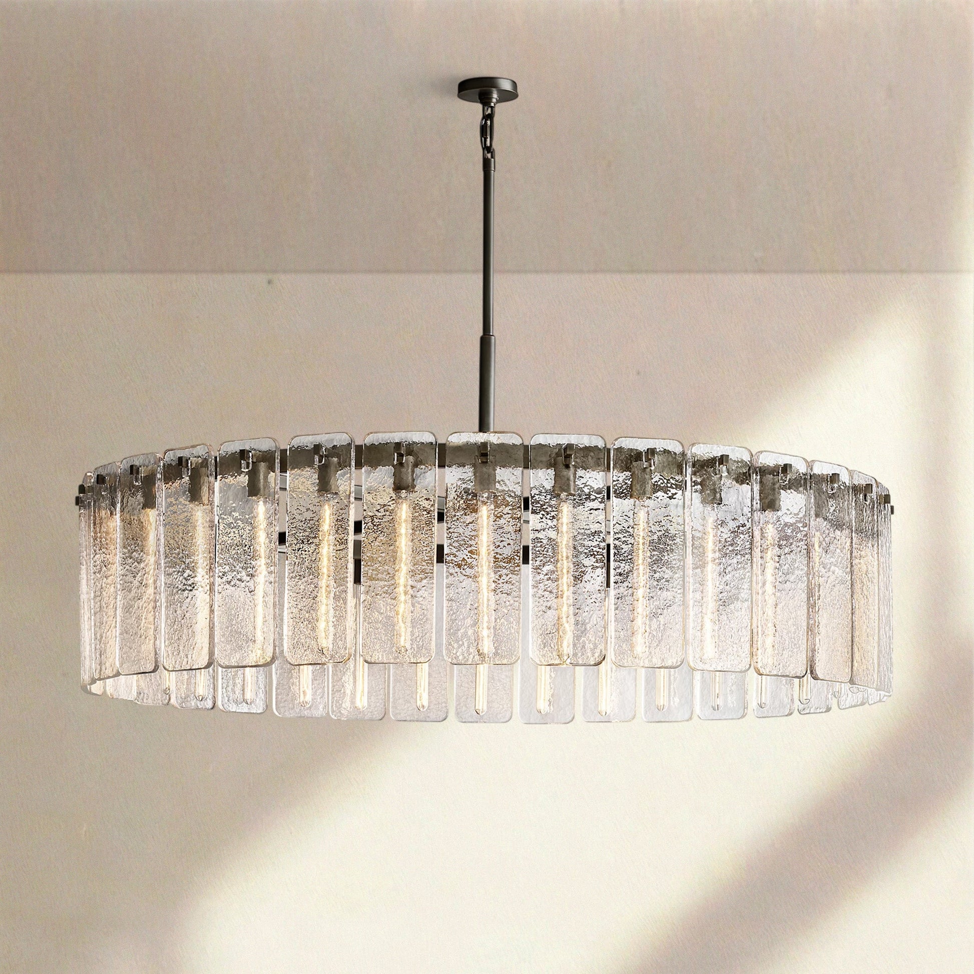 Calametta Glass Round Chandelier 36" 48" 60" - Camilalamps - CA-CALAM-GR-6