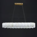 Celestial Alabaster Round/Square Chandelier - Camilalamps - Celes - 1724 - Long - Brass - Three - 7