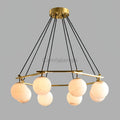 Miira Alabaster Chandelier with 3/6/8 heads - Camilalamps - Miira - 1606 - 3 hea - Brass - 1