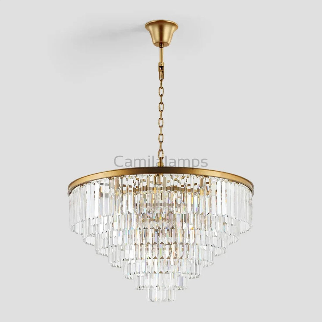 Odeon Crystal Multi - Layer Round Chandelier - Camilalamps - CA0106