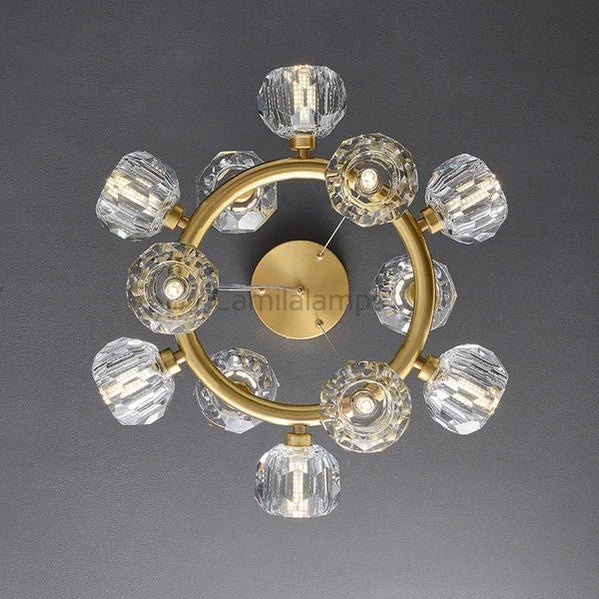 Bille De Clear Crystal Round Chandelier Cord - Camilalamps - CAA - 10011A9