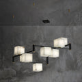 Alabaster Square Box Chandelier with 4/5/6/8/9 heads - Camilalamps - Alaba - 1635 - 9 Hea - Brass - 5