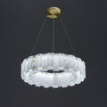Celestial Alabaster Round/Square Chandelier - Camilalamps - Celes - 1724 - Long - Brass - Three - 7