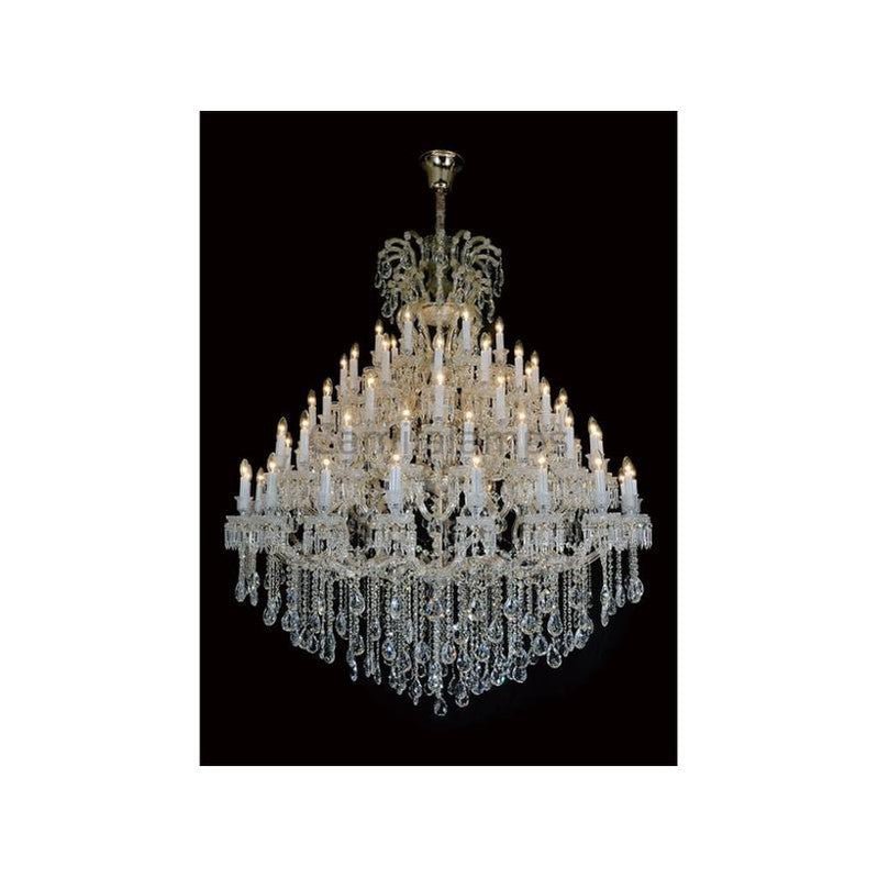 Empire candlestick Royal Crystal chandelier 60” - Camilalamps - EMP - 1