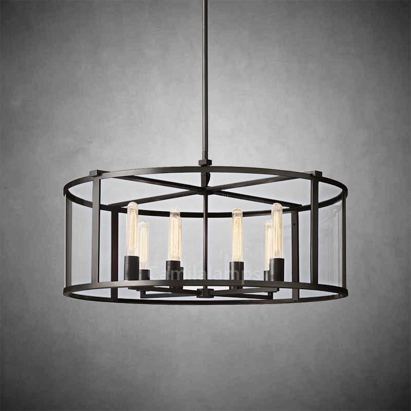 Baker Round Chandelier D33'' 44" 55'' - Camilalamps - CA - Baker - Round - D44 - B