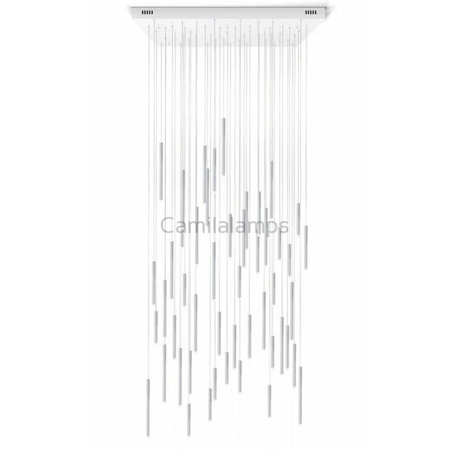 Bellini Square Tubular Pendant Light Chandelier - Camilalamps - BST - S - MB16