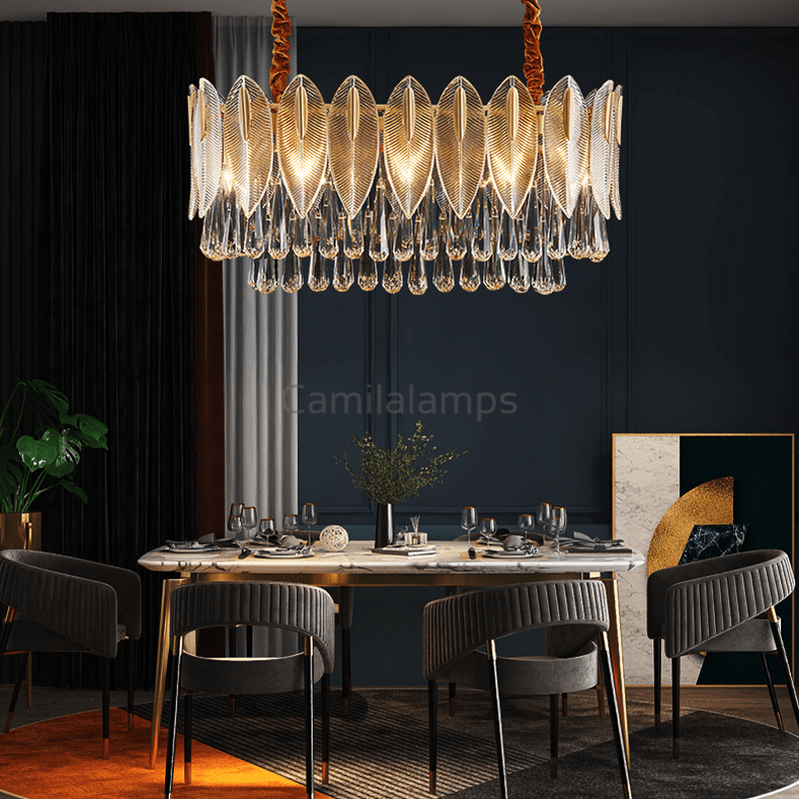 Flake Raindrop Kitchen Island Chandelier - Camilalamps - ILM0366