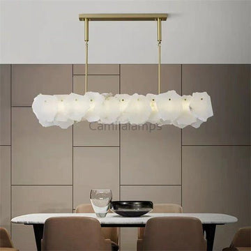 August Mordern Marble Linear Chandelier( Chains Version) - Camilalamps - AGUU - 1