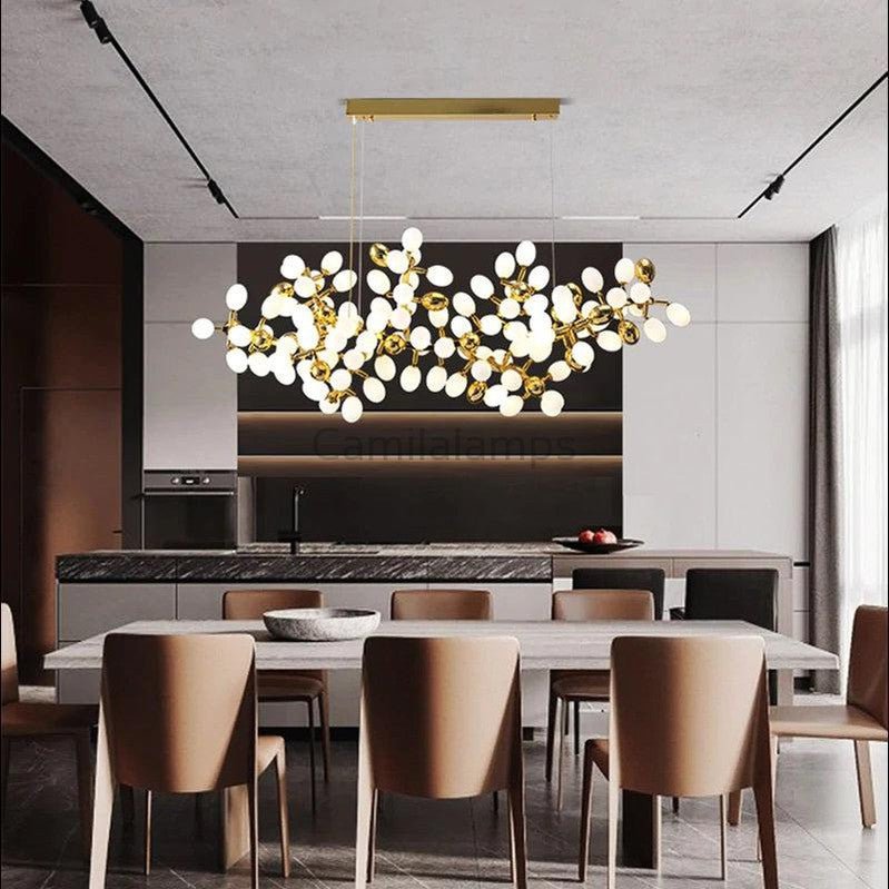 Modern Artistic Linear Grape Chandelier - Camilalamps - CA - 0023