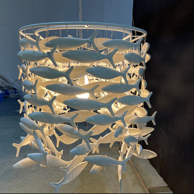 Porcelain Fish Shape Dining Table Chandelier - Camilalamps - CA - X - 14507