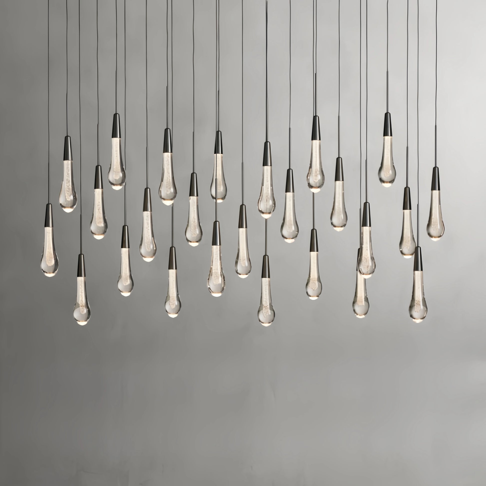 Solitaire Linear Chandelier 37"50"60"70"87"120" - Camilalamps - Soli50 - 2