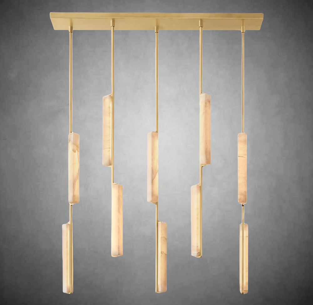 Aurivox Alabaster Linear Chandelier - Camilalamps - CA - CH - 3127