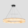 Alabaster Halo Ring Chandelier - Camilalamps - CA - LI2024 - C5556