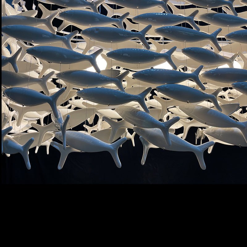 Porcelain Fish Shape Dining Table Chandelier - Camilalamps - CA - X - 14507