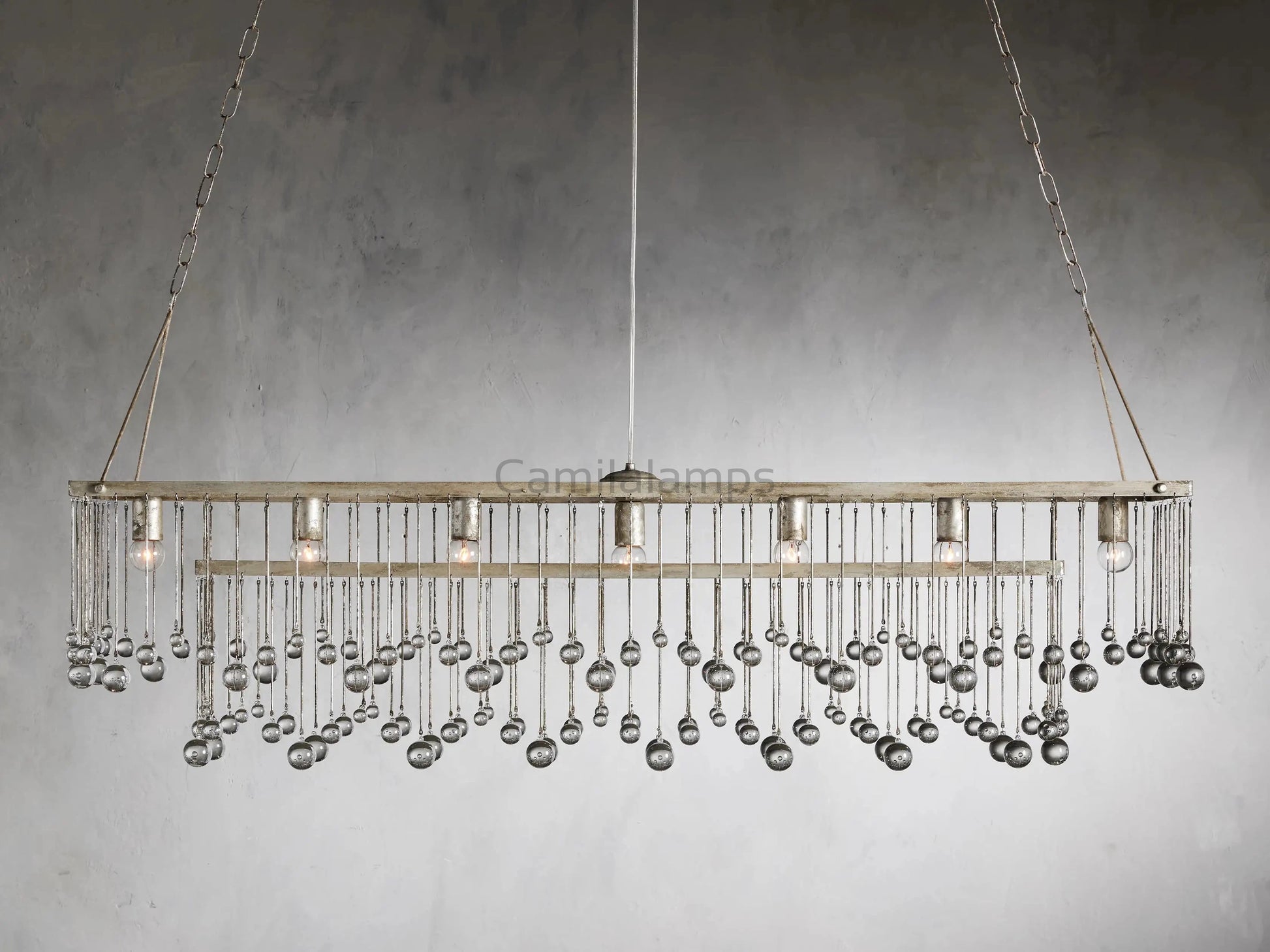 Aubrey Rectangular Chandelier 47''60'' - Camilalamps - CA - 636H402