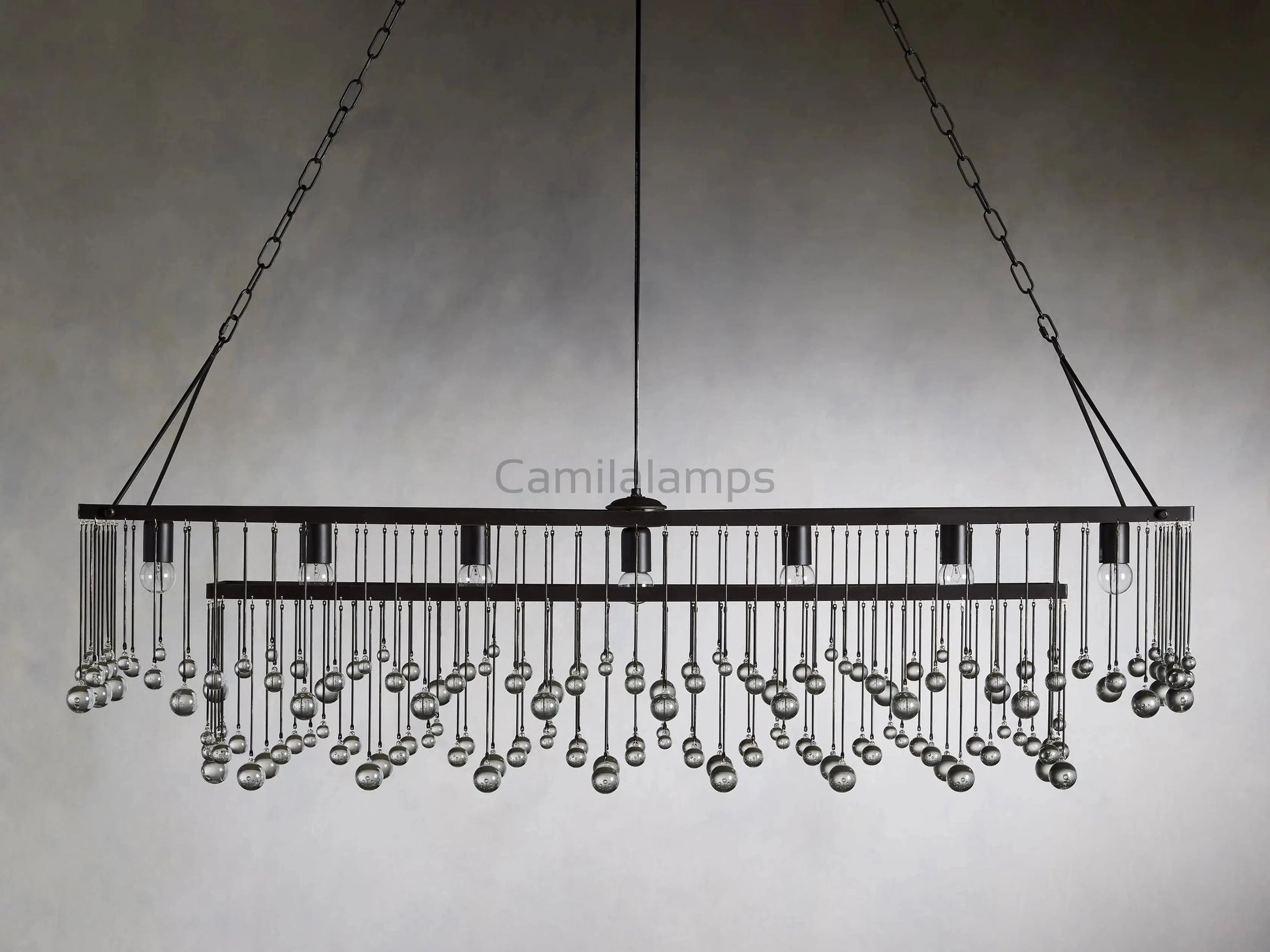 Aubrey Rectangular Chandelier 47''60'' - Camilalamps - CA - 636H401