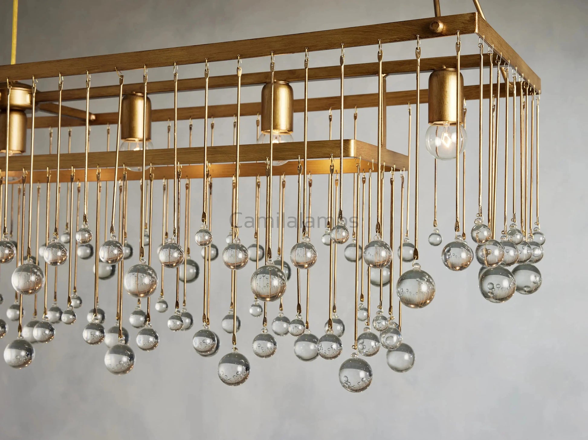 Aubrey Rectangular Chandelier 47''60'' - Camilalamps - CA - 636H402