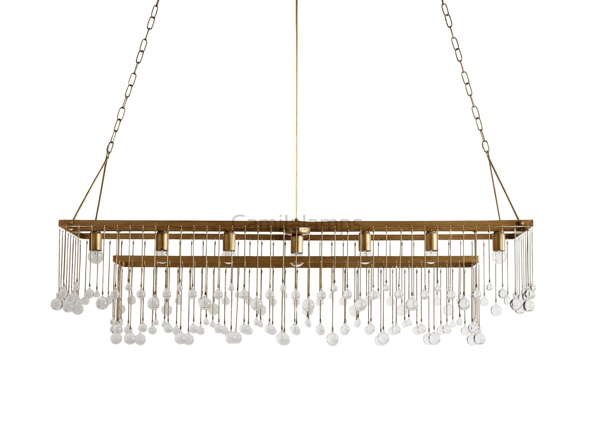 Aubrey Rectangular Chandelier 47''60'' - Camilalamps - CA - 636H402